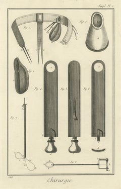 Padded Belt and Pouches, Diderot Chirurgie Supplement Plate 1, circa 1778