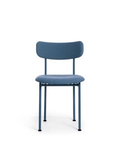 Gepolsterter Stuhl Magis Motta von Jasper Morrison, Stahlblau - 2er-Set