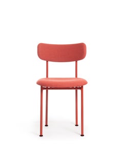 Gepolsterter Stuhl Magis Motta von Jasper Morrison, Red Steel - 2er Set Stühle