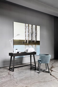 Padded chair with armrests Gervasoni Gray 26 design Paola Navone - Deneb