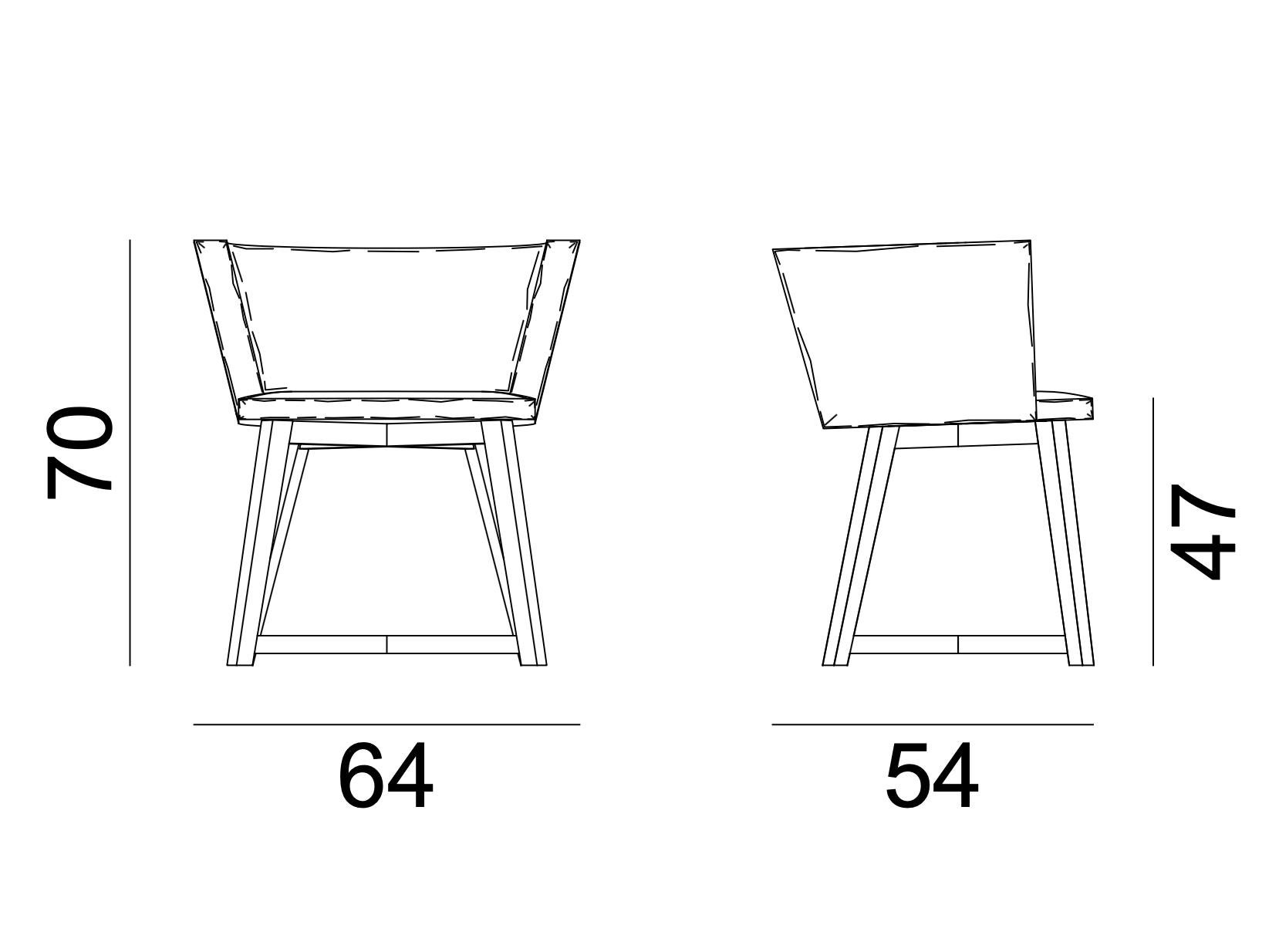 Periodo contemporaneo Padded chair with armrests Gervasoni Gray 26 design Paola Navone - Deneb in vendita