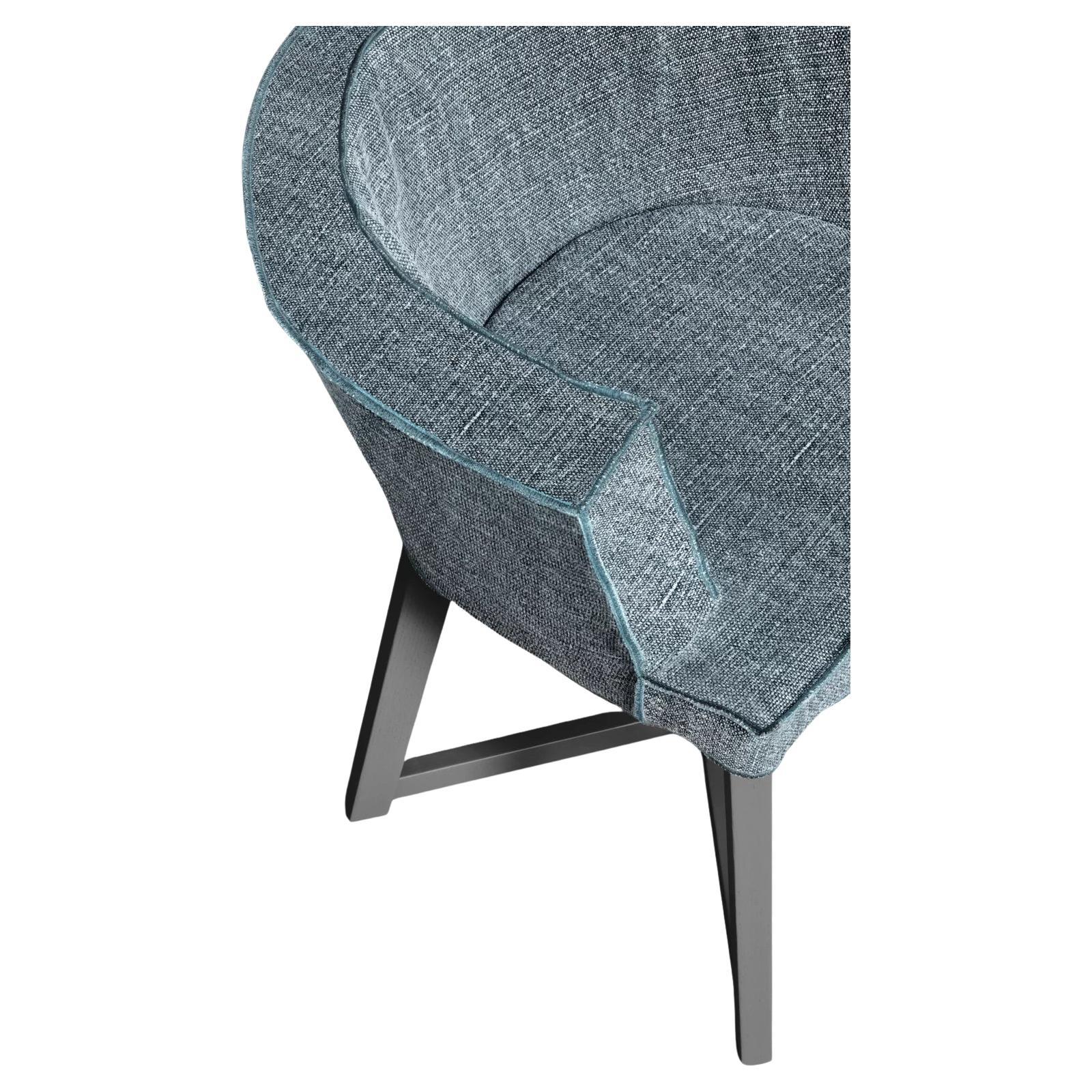 Padded chair with armrests Gervasoni Gray 26 design Paola Navone - Deneb