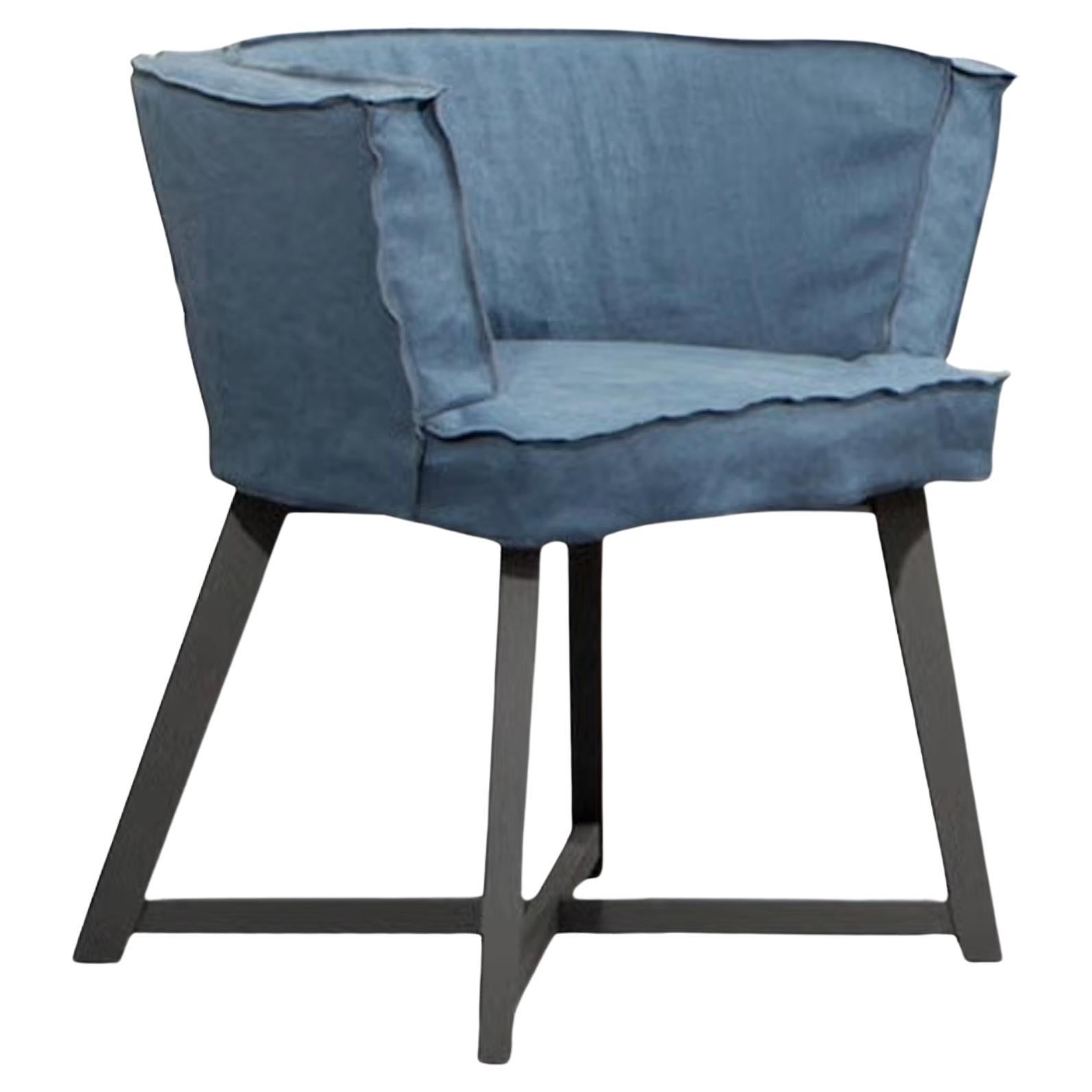 Padded chair with armrests Gervasoni Gray 26 design Paola Navone