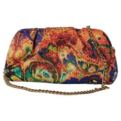 Gepolsterte bedruckte Tasche mit Strassverzierung Gai Mattiolo Love to Love NEU