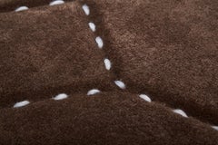 Rechteckiger gepolsterter Teppich, handgetuftet aus Wolle, Frg & Blanche