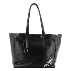 Padded Shopping Tote Nappa Leather Medium