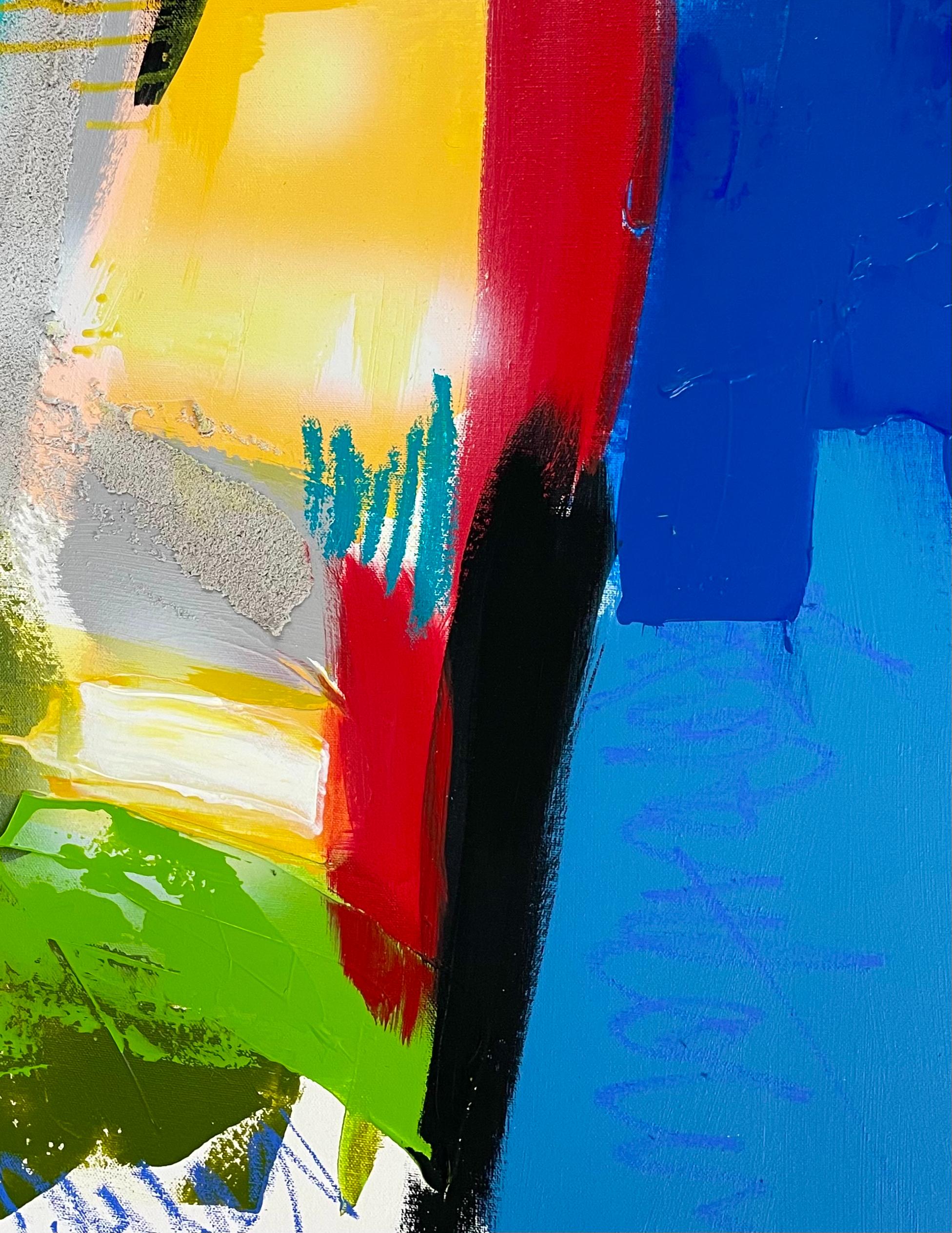 Altona 88 est  une acrylique abstraite,  une œuvre mixte de Paddy Cohn achevée à l'automne 2021. Elle est emballée pour la galerie, il n'est donc pas nécessaire de l'encadrer. Remarquez comment les couleurs  se fondent les uns dans les autres au
