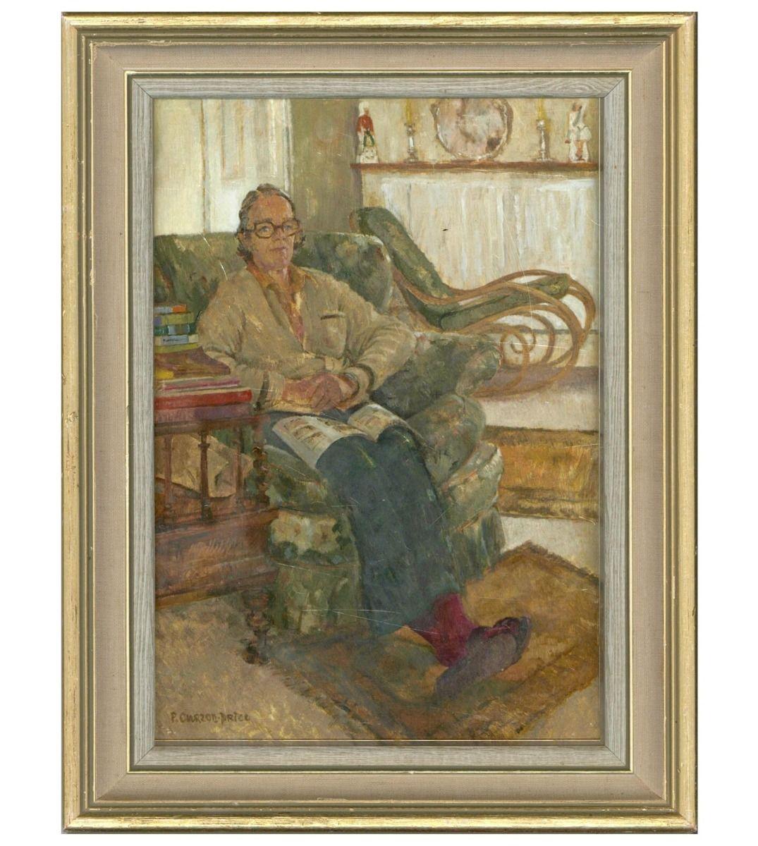 Paddy Curzon-Price (1922-2017) - Pair of 20th Century Oils, Seated Women 1