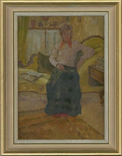 Paddy Curzon-Price (1922-2017) - Pair of 20th Century Oils, Seated Women