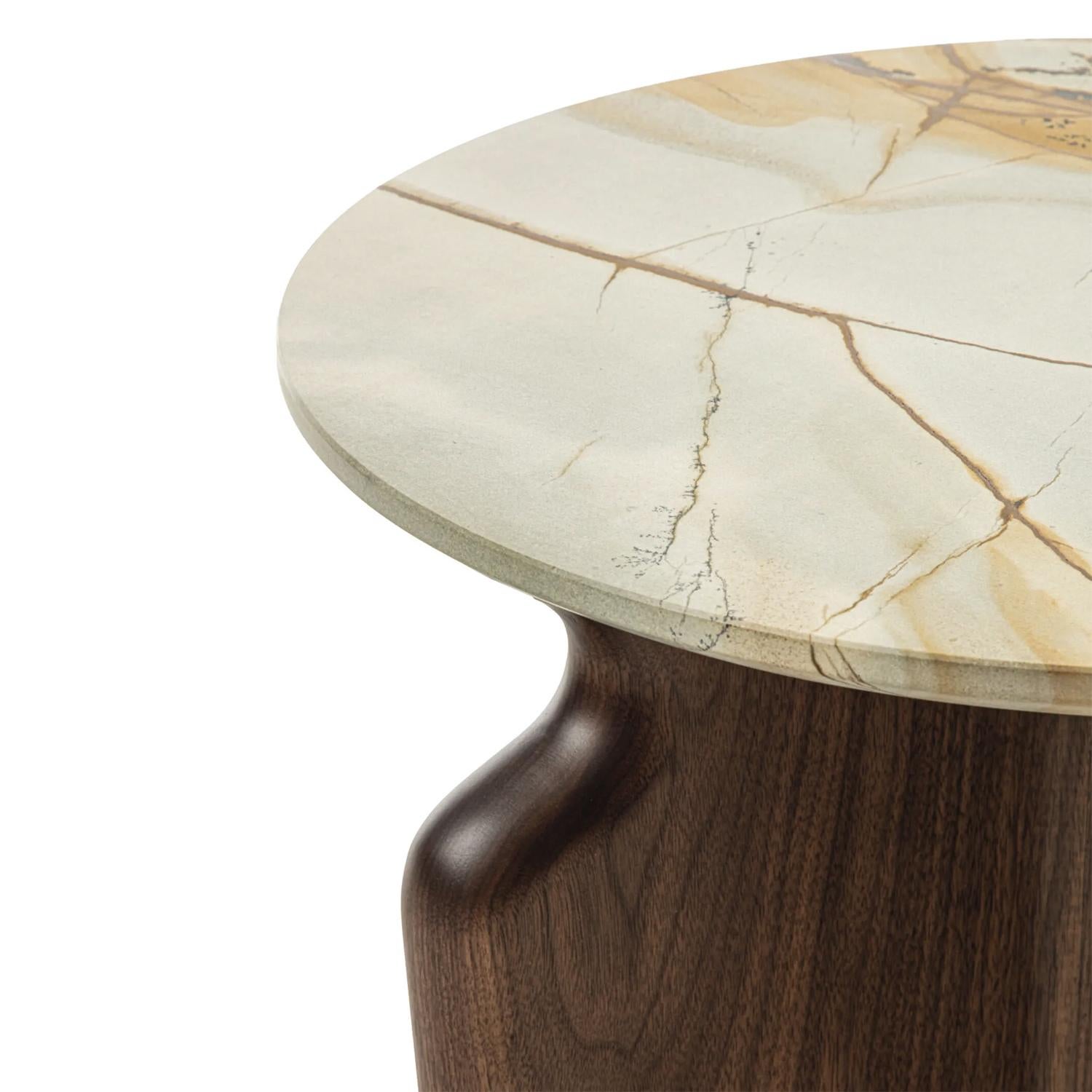 Marbre Table d'appoint moyenne Padem en vente