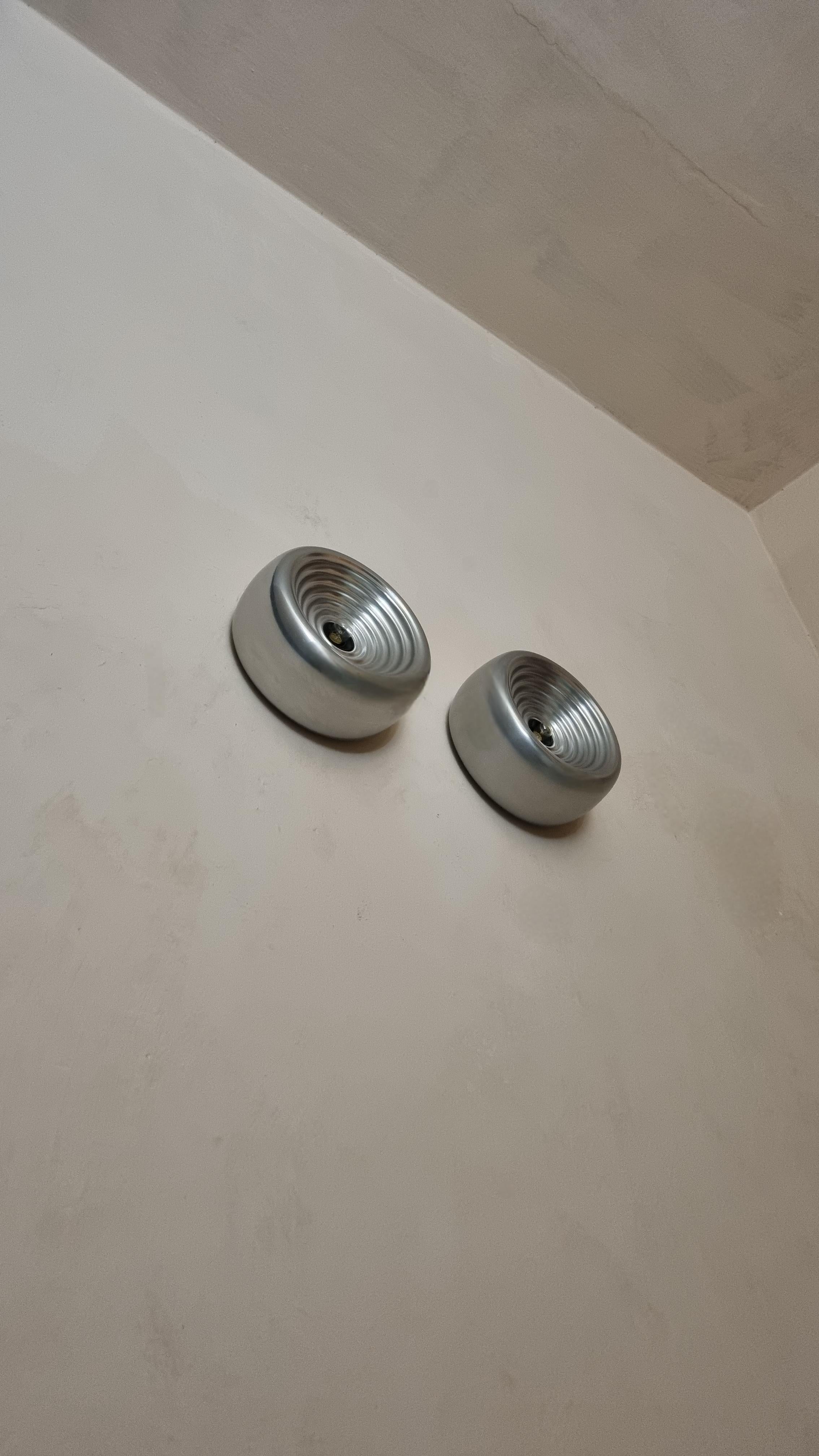 Padina wall sconces designed by Achille & Pier Giacomo Castiglioni for Flos 1966 In condizioni buone in vendita a Arezzo, Italy
