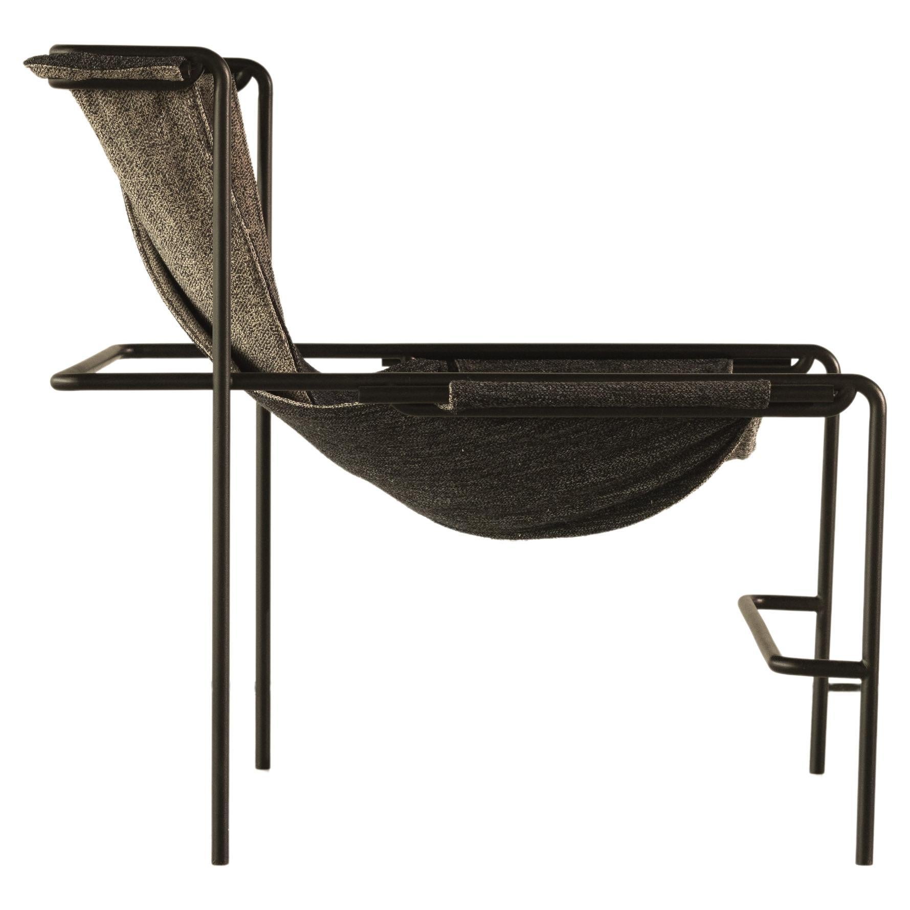 Padiola Lounge chair by Filipe Ramos for GESTU in metal and textiles For Sale