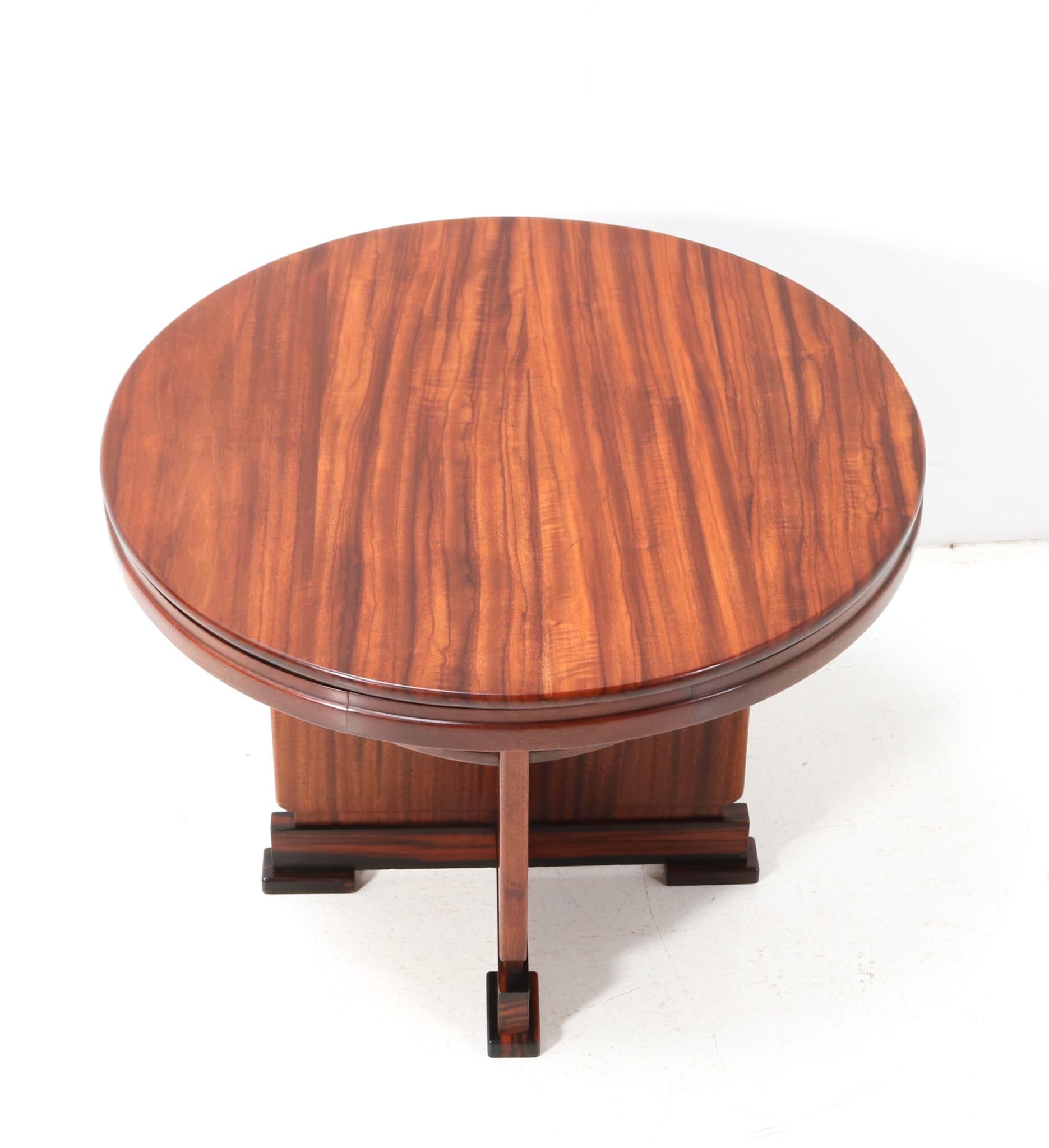 Early 20th Century Padouk Art Deco Amsterdamse School Coffee Table, 1920s For Sale