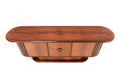 Padouk Art Deco Credenza or Sideboard by Gebroeders Reens Amsterdam, 1930s