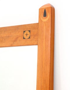 Padouk Arts & Crafts Art Nouveau Full-Length Mirror, 1900s