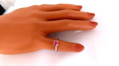 Padparadscha No Heat 1.11ct Natural Sapphire Pink No Heat Platinum