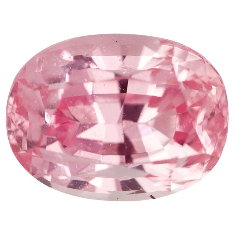 Padparadscha Sapphire 1.21 Ct Cushion Natural Heated, Loose Gemstone For Sale