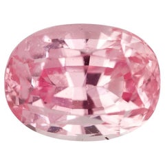 Saphir Padparadscha, pierre précieuse non chauffée naturelle taille coussin de 1,21 carat