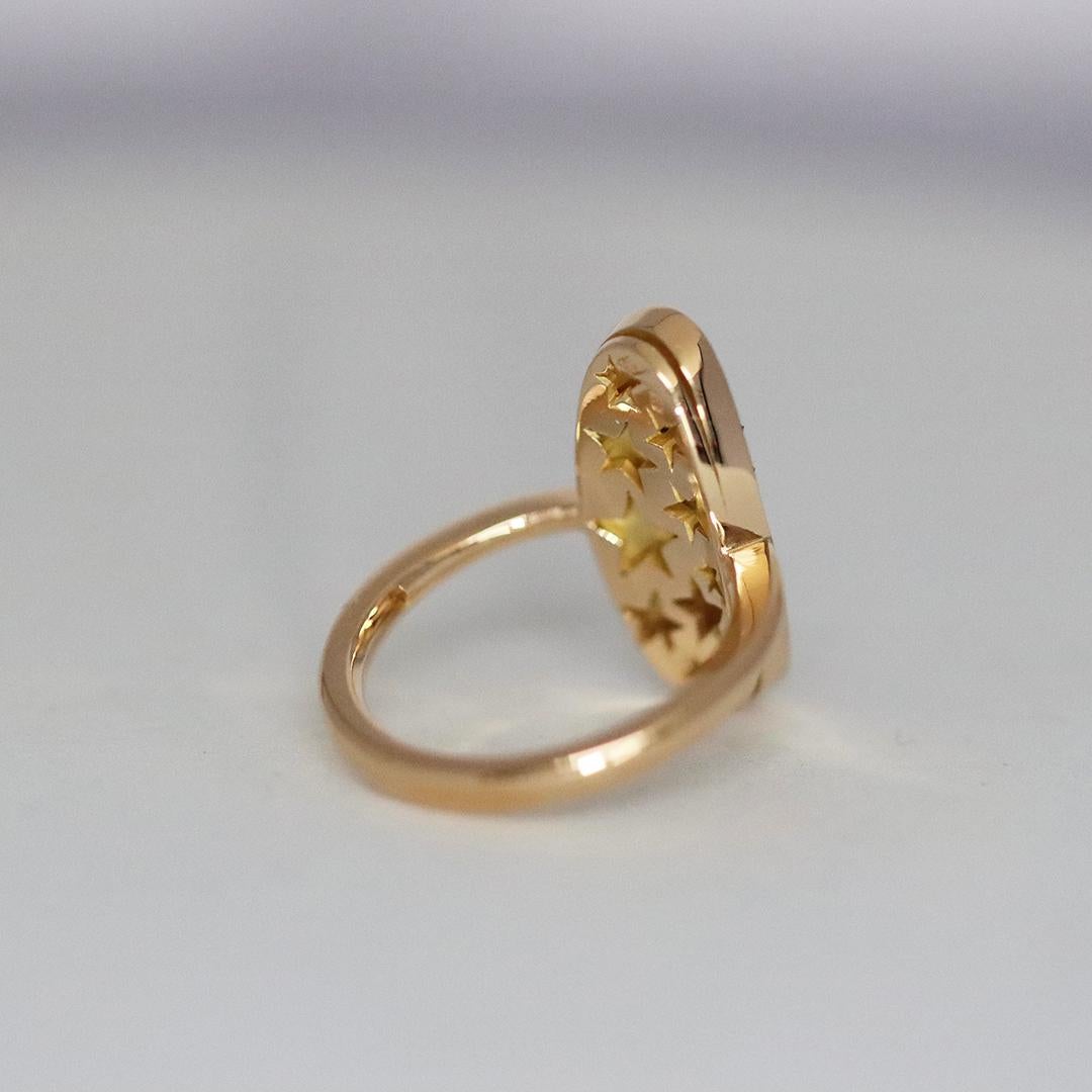Brilliant Cut Padparadscha Sapphire Paraiba Tourmaline Fancy Yellow Diamond Pave Ring