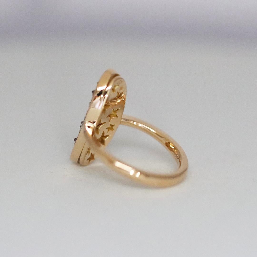 Women's Padparadscha Sapphire Paraiba Tourmaline Fancy Yellow Diamond Pave Ring