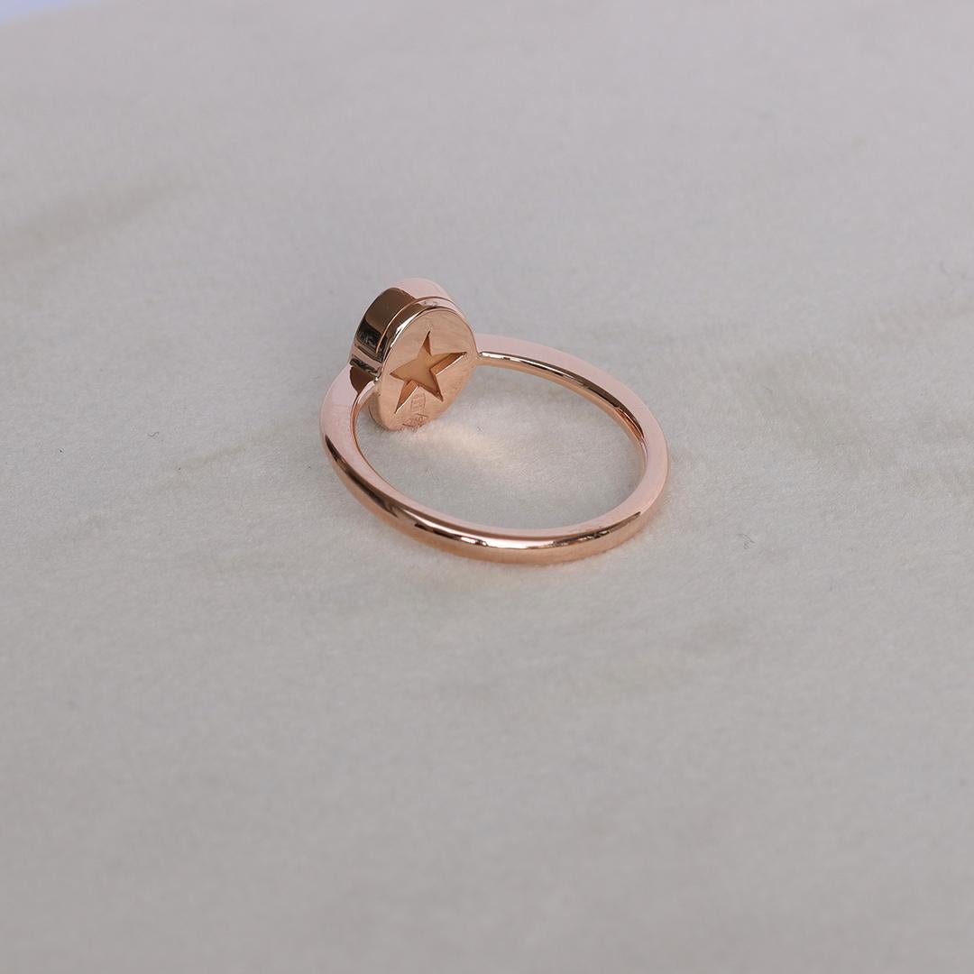 Padparadscha Pavé-Ring mit Saphir, rosa Spinell und Diamant im Angebot 2
