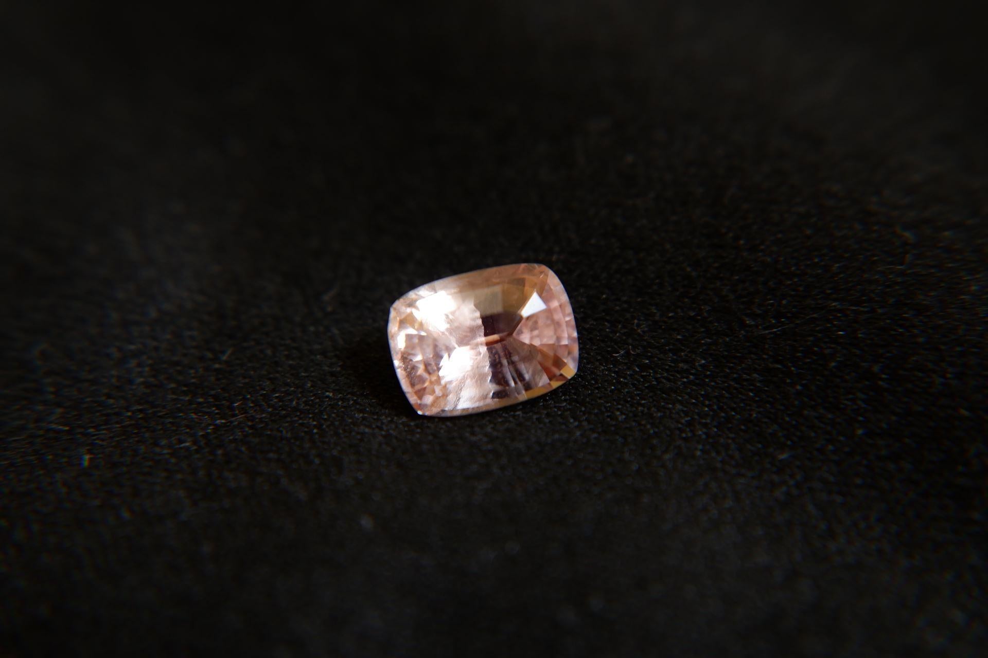 raw padparadscha sapphire