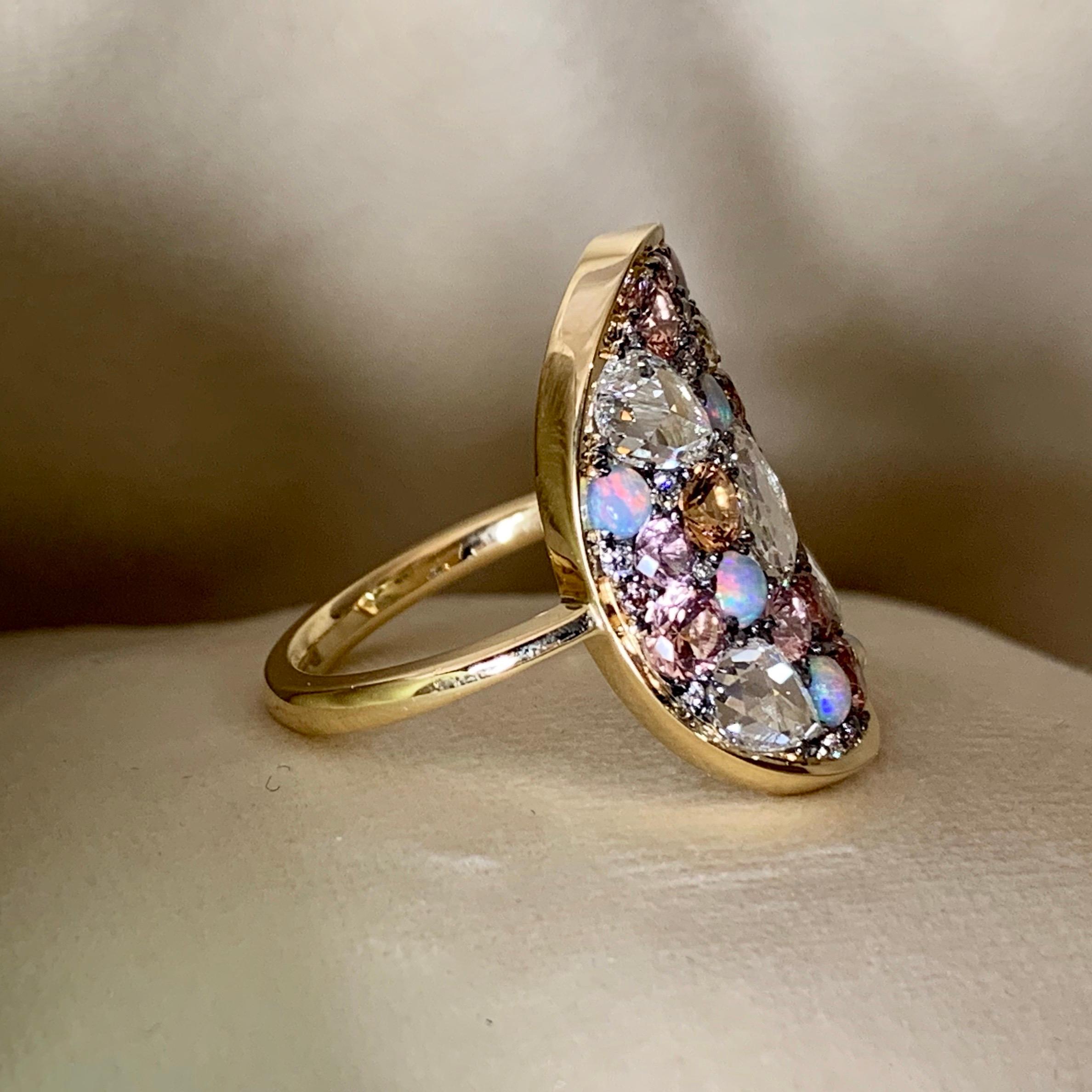 opal pave ring