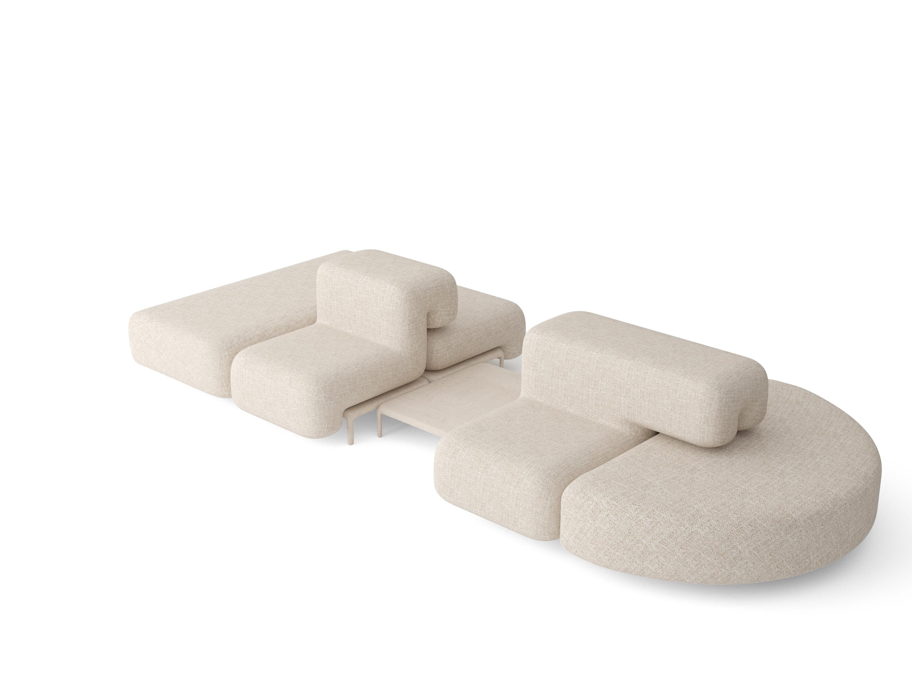 Textile Padun Sofa by Faina