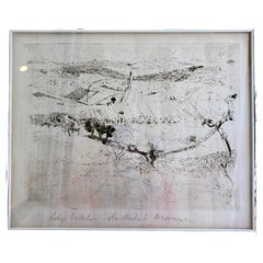 Landscape: The Road to Ancona, etching by Luigi Bartolini