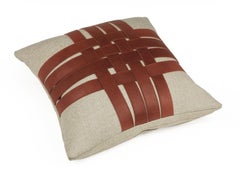 PAESANA – Cashmere cushion – Caramel brown