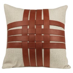 PAESANA – Cashmere cushion – Caramel brown