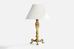 PAF, Table Lamp, Brass, Sweden, 1950s