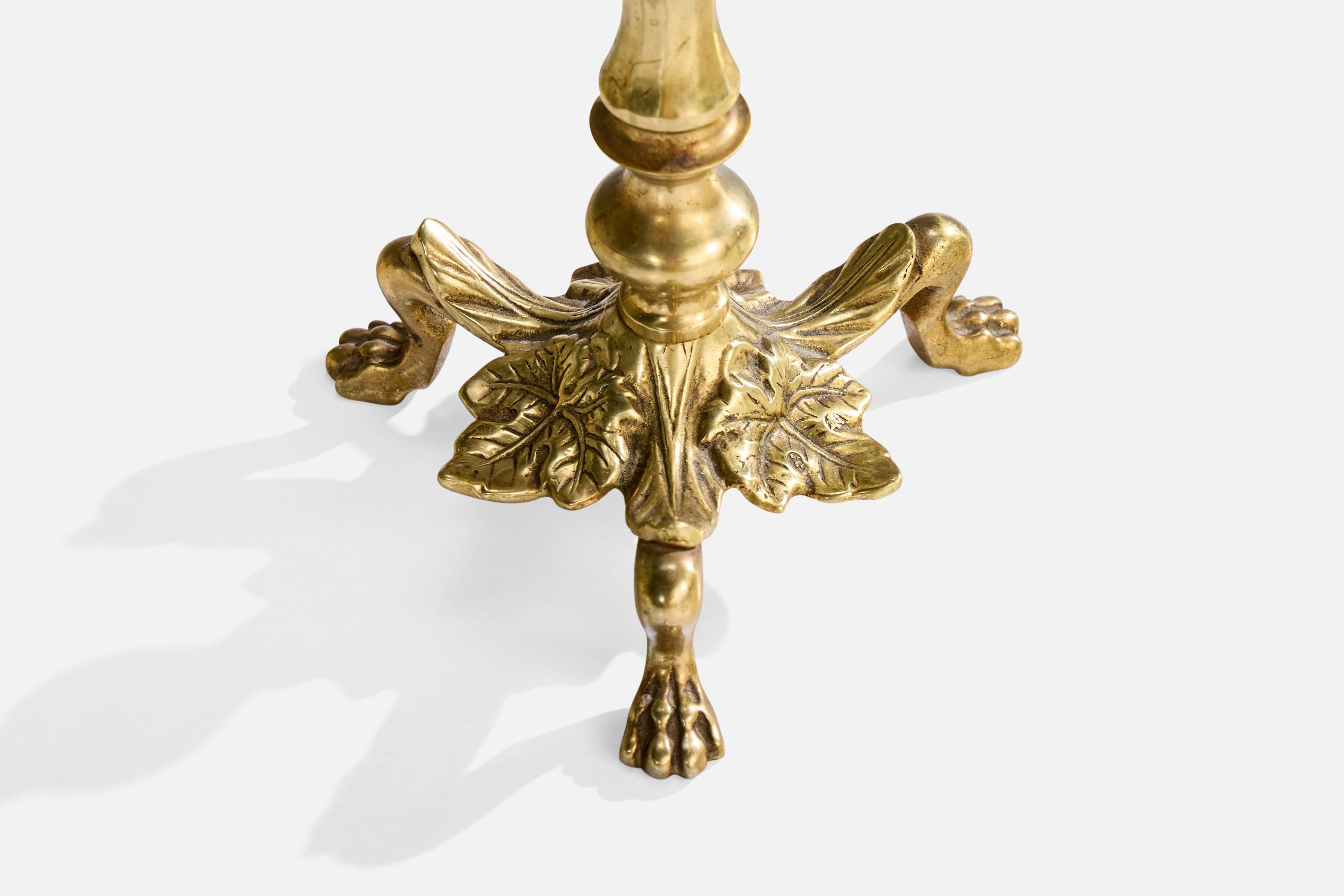 Milieu du XXe siècle PAF, lampe de table, laiton, Suède, années 1950 en vente