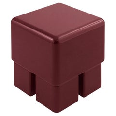 Paffuto Cherry Lacquered Side Table/ Stool