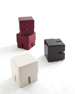 Paffuto Cream Lacquered Side Table/ Stool