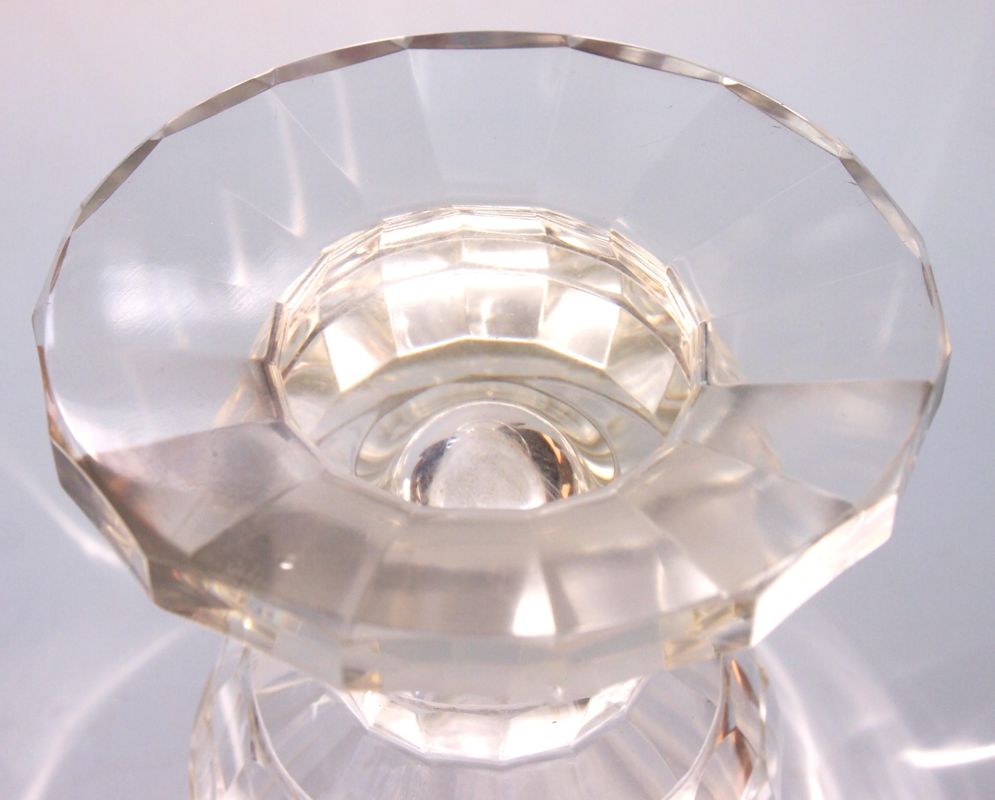 Vase en verre pour festival de Pagan par R. Cizek, taillé par A. Schroter Produit Haida c1910 en vente 1