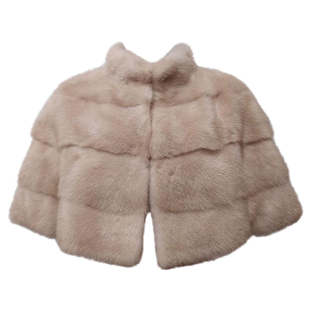 Pagano Ivory Mink Fur Jacket