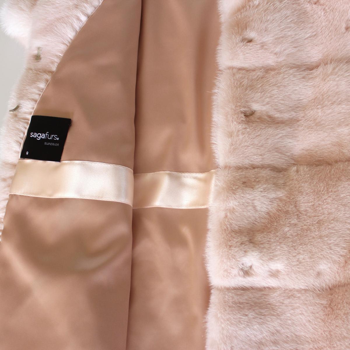 Pagano Porto Cervo Superior Pink Mink Vest In Excellent Condition In Gazzaniga (BG), IT