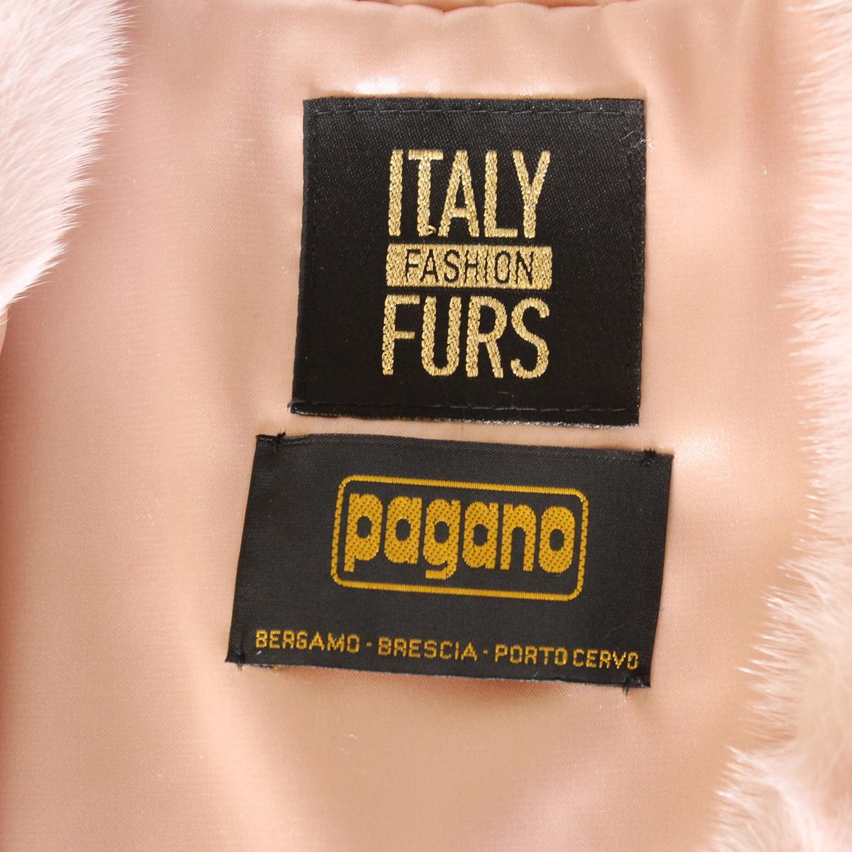Women's Pagano Porto Cervo Superior Pink Mink Vest