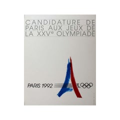 Poster originale per la candidatura alle Olymp del 1992 da parte di Parigi