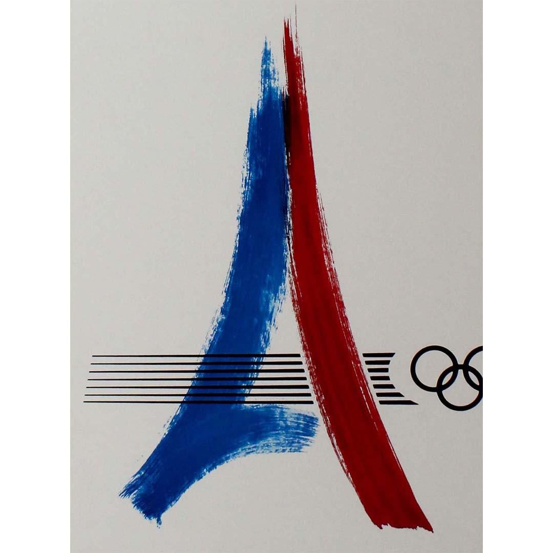 Original poster for the 1992 Summer Olympics bid by Paris For Sale 1