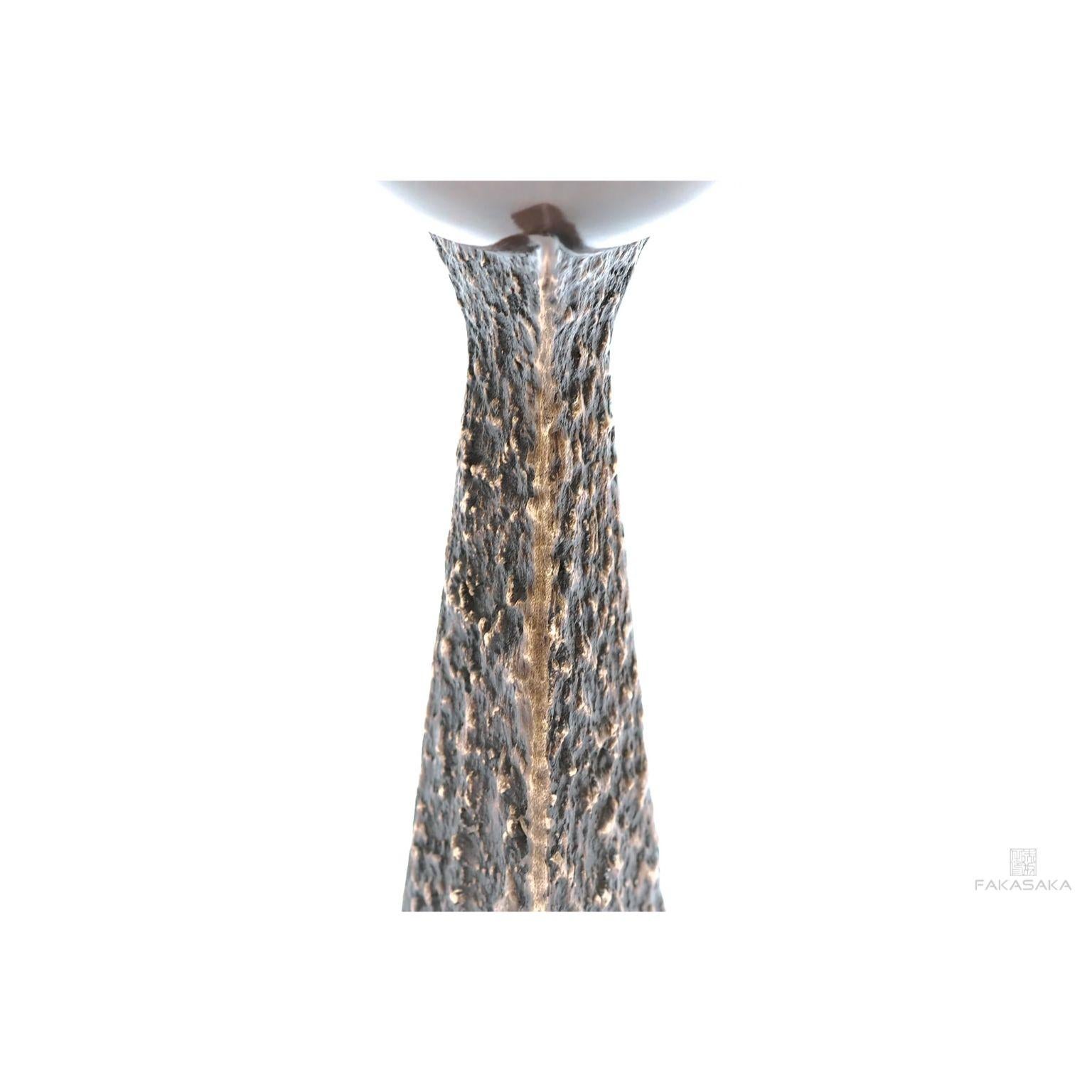 Bronze Page Vase by Fakasaka Design For Sale