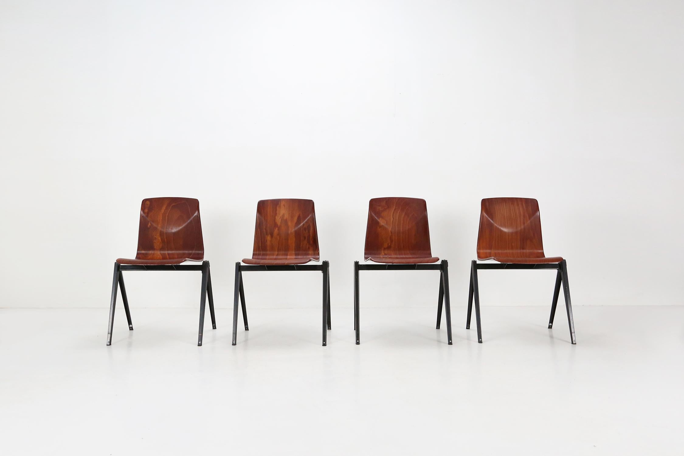 Mid-20th Century Pagholz Dining Chairs, 1960s, Set of 4