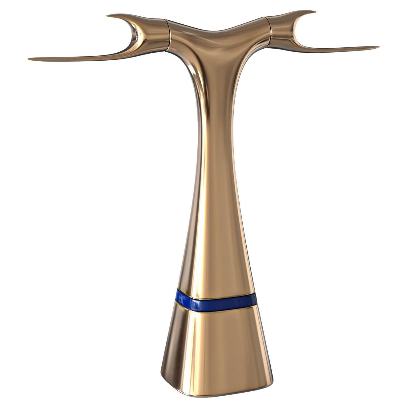 "Pagina" Umbrella Stand with Bronze, Stainless Steel Detail, Handmade, Istanbul