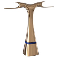 "Pagina" Umbrella Stand with Bronze, Stainless Steel Detail, Handmade, Istanbul