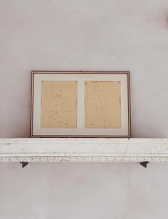 'Pagliacci' Ink Drawing by A. Cagnoni 1920