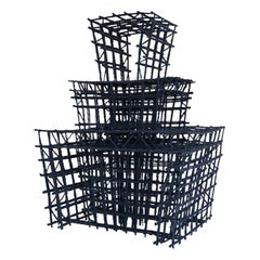 Pagoda Anthracite Sculpture by Fransje Gimbrere