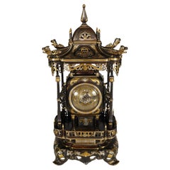 "Pagoda" Clock attr. to L'Escalier de Cristal, France, circa 1885