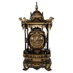 "Pagoda" Clock attr. to L'Escalier de Cristal, France, circa 1885