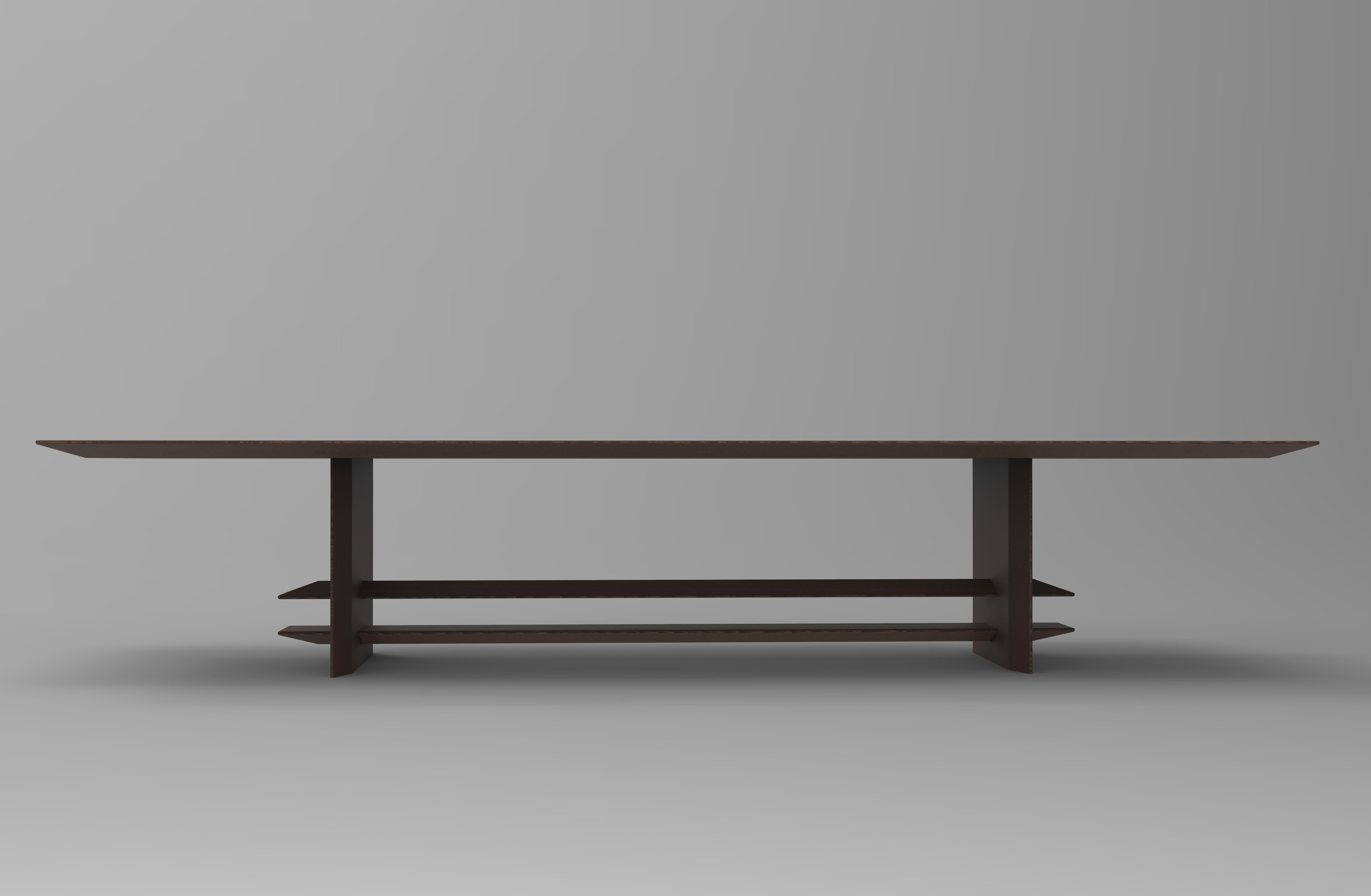 Hungarian Pagoda Dining Table by Timbart For Sale